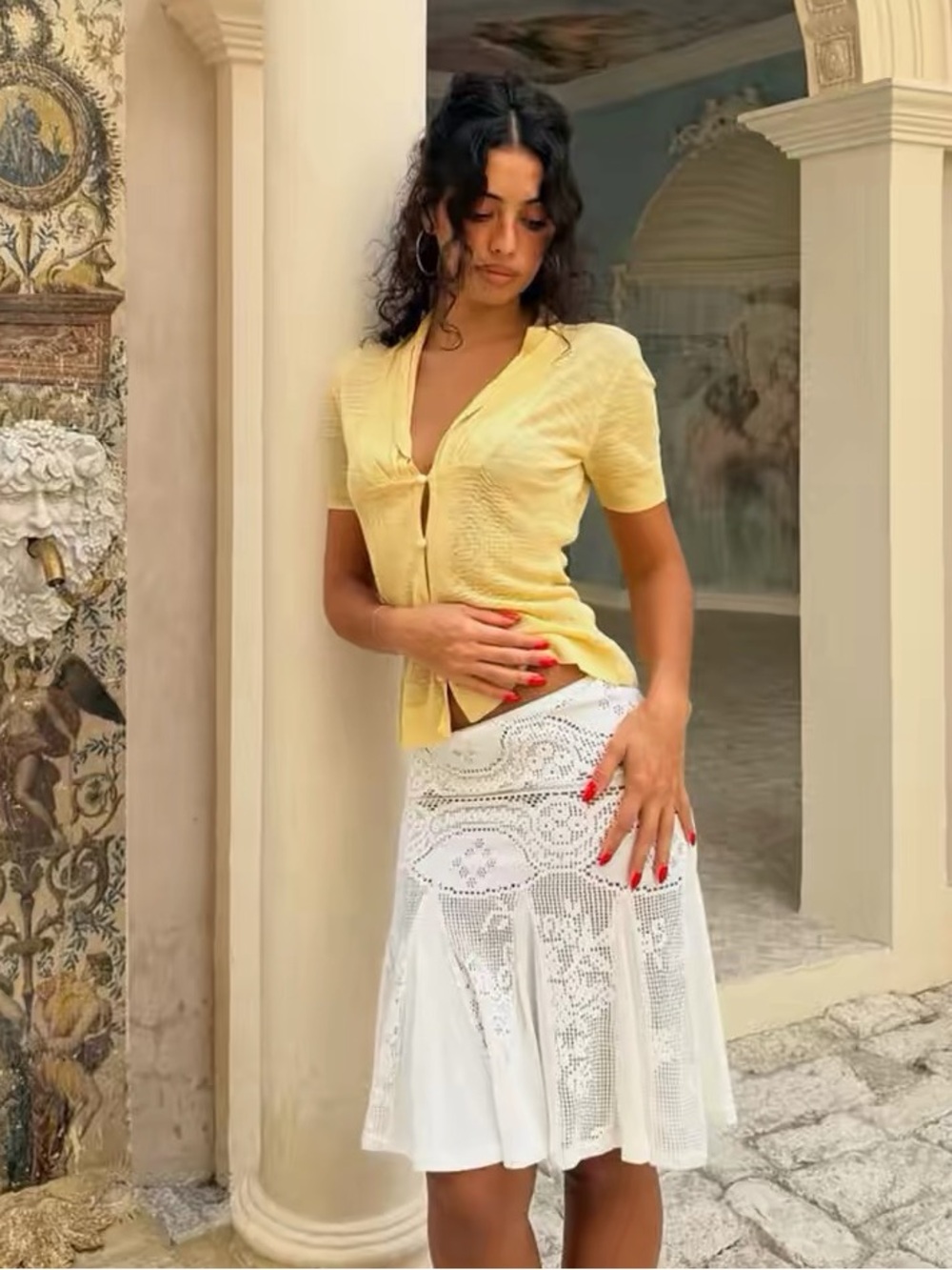CROCHET LACE SKIRT